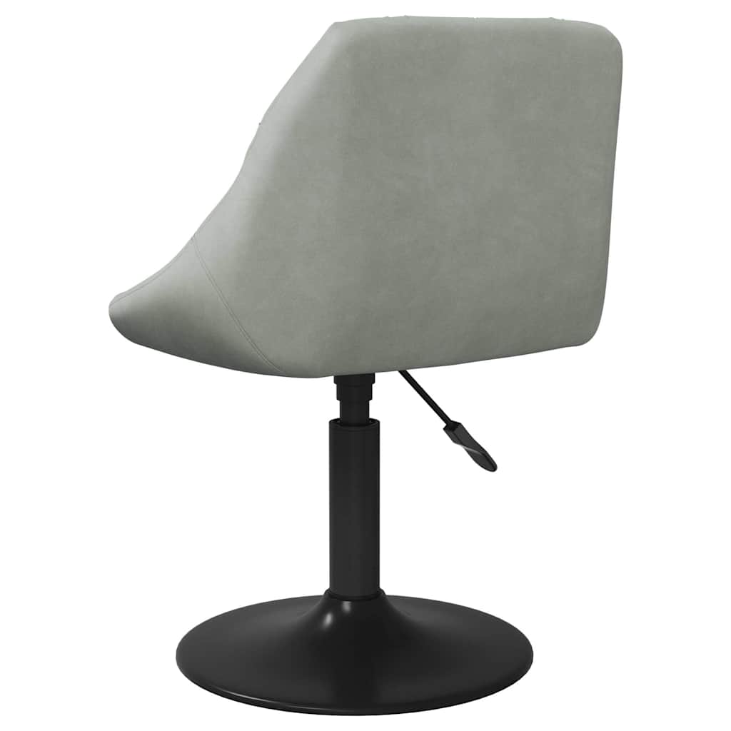 Eetkamerstoelen draaibaar 2 st fluweel lichtgrijs is nu te koop bij PeponiXL, paradijselijk wonen!