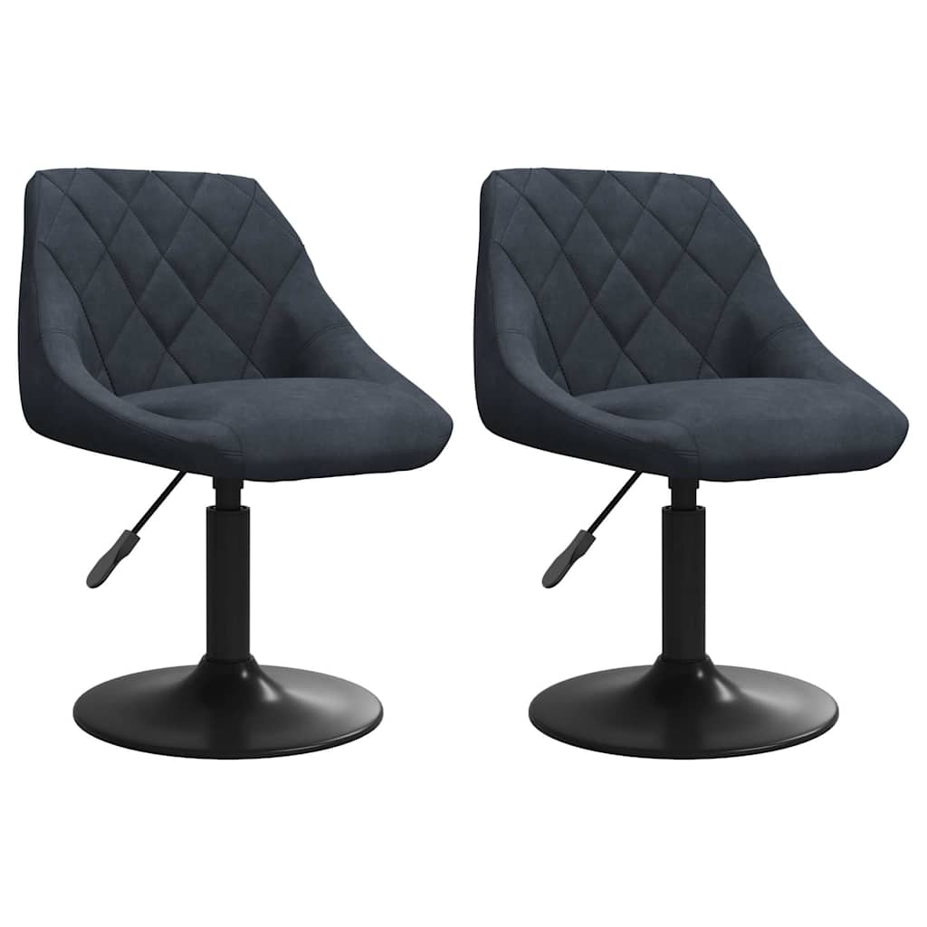 Eetkamerstoelen draaibaar 2 st fluweel donkergrijs is nu te koop bij PeponiXL, paradijselijk wonen!