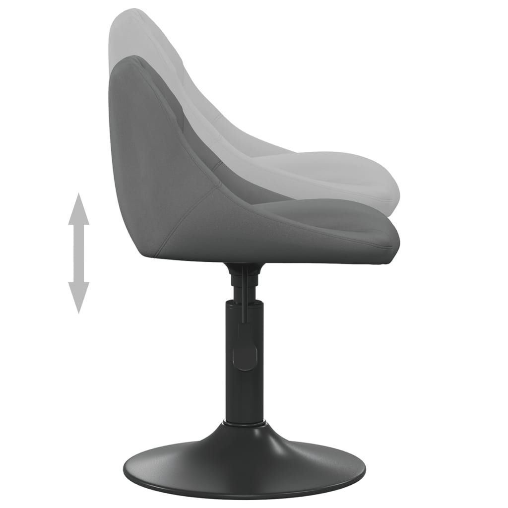 Eetkamerstoelen draaibaar 2 st fluweel donkergrijs is nu te koop bij PeponiXL, paradijselijk wonen!