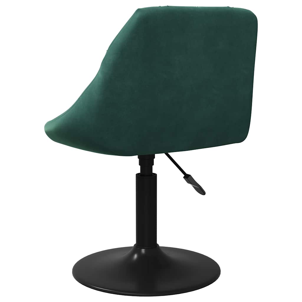 Eetkamerstoelen draaibaar 2 st fluweel donkergroen is nu te koop bij PeponiXL, paradijselijk wonen!