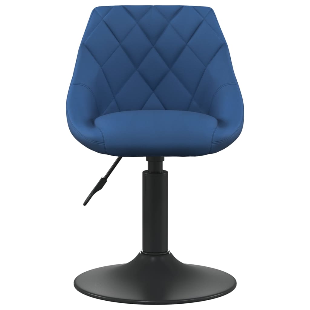 Eetkamerstoelen draaibaar 2 st fluweel blauw is nu te koop bij PeponiXL, paradijselijk wonen!