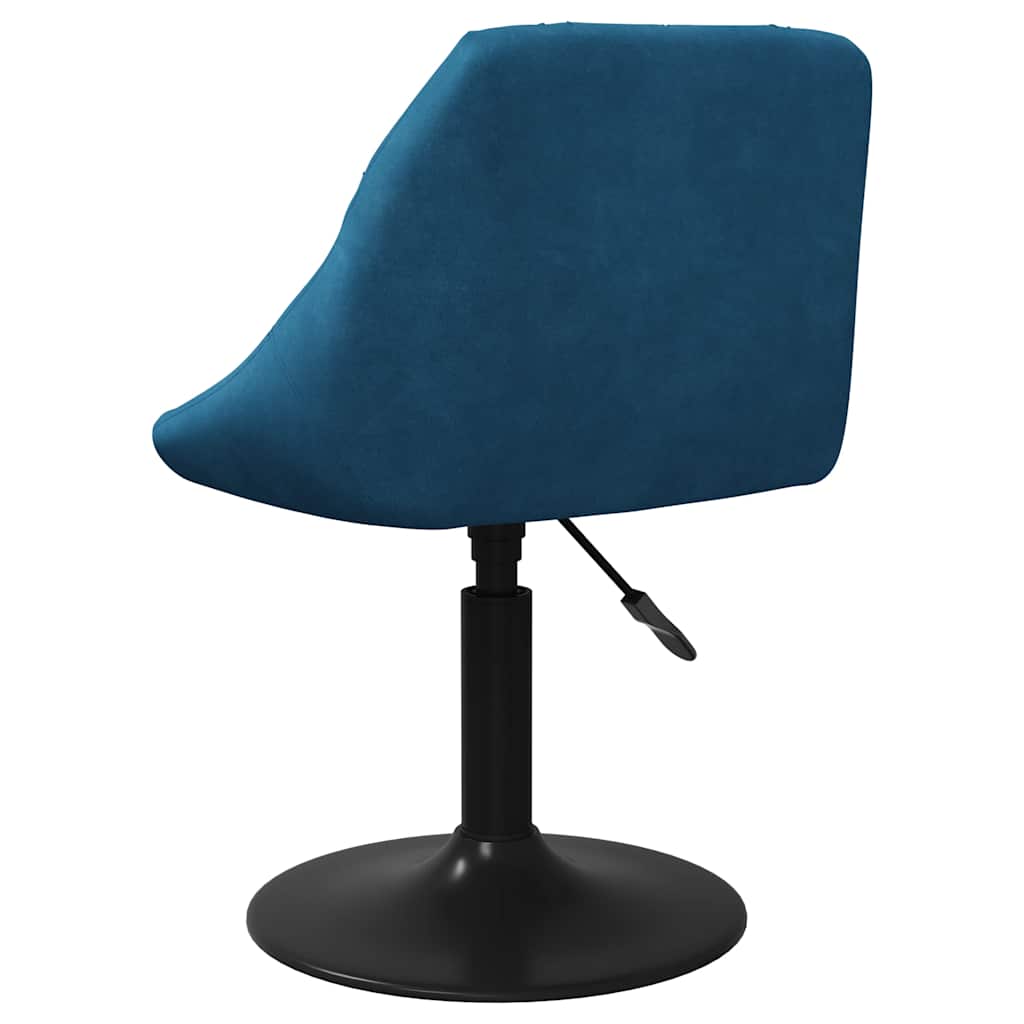 Eetkamerstoelen draaibaar 2 st fluweel blauw is nu te koop bij PeponiXL, paradijselijk wonen!