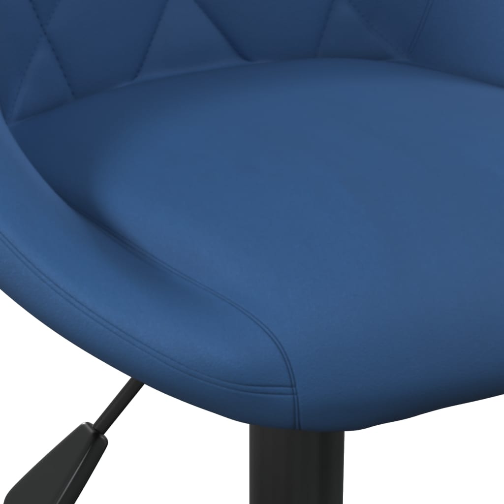Eetkamerstoelen draaibaar 2 st fluweel blauw is nu te koop bij PeponiXL, paradijselijk wonen!