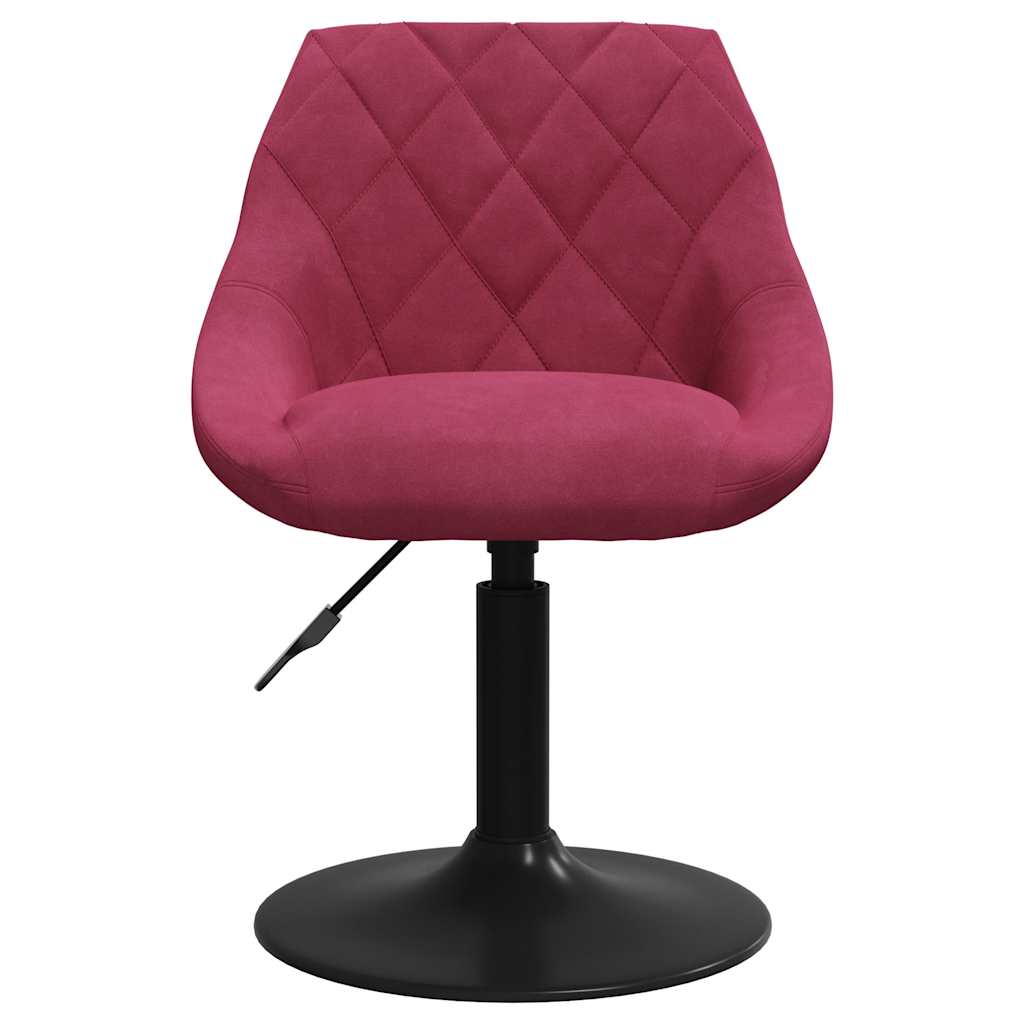Eetkamerstoelen draaibaar 2 st fluweel wijnrood is nu te koop bij PeponiXL, paradijselijk wonen!