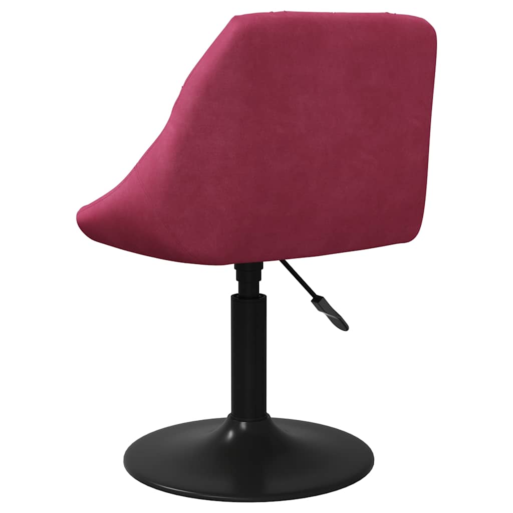 Eetkamerstoelen draaibaar 2 st fluweel wijnrood is nu te koop bij PeponiXL, paradijselijk wonen!