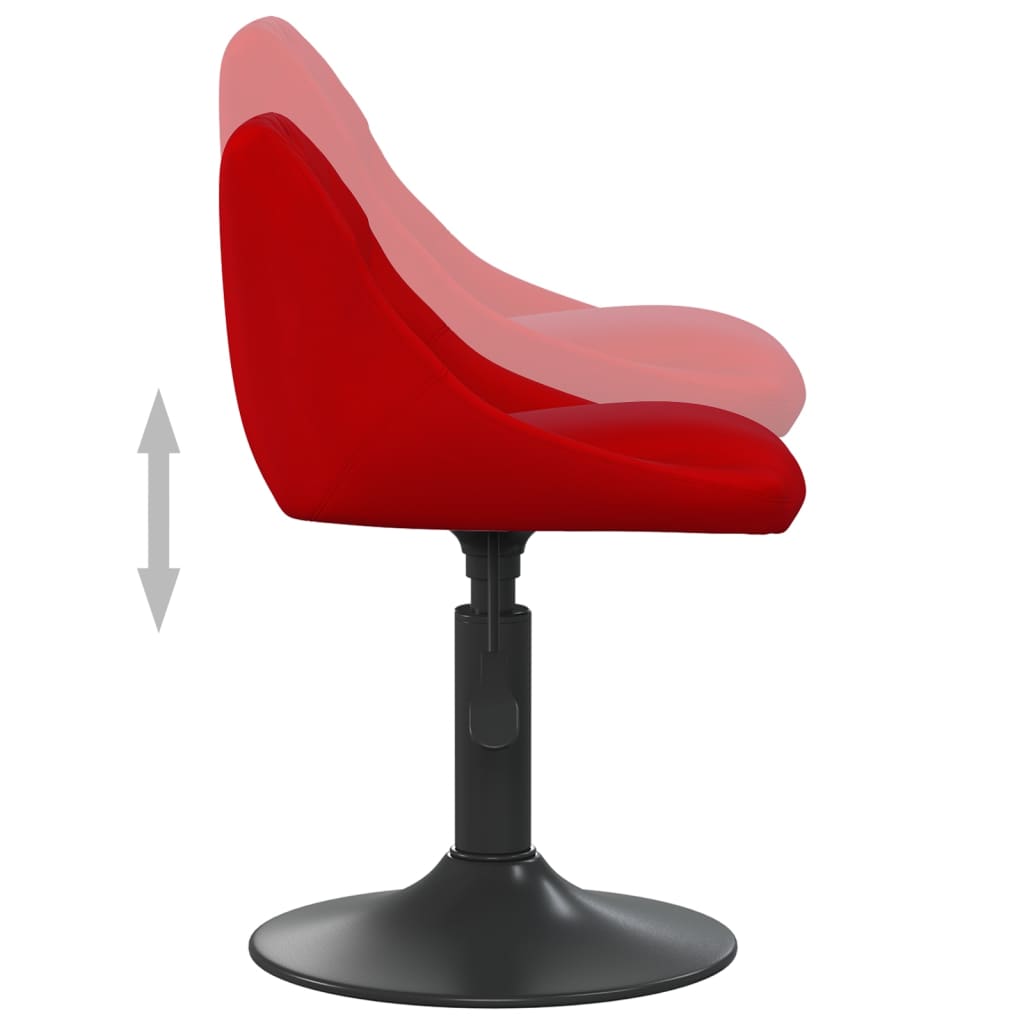 Eetkamerstoelen draaibaar 2 st fluweel wijnrood is nu te koop bij PeponiXL, paradijselijk wonen!
