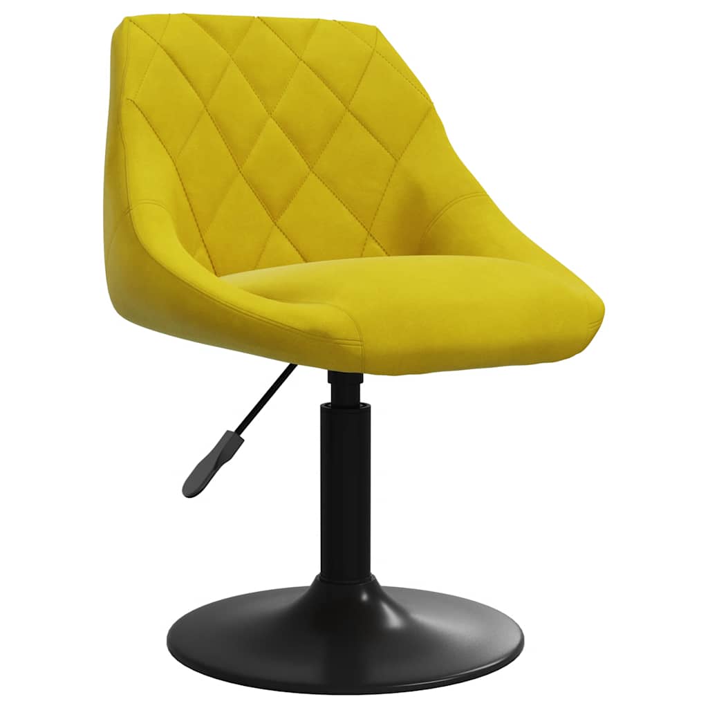 Eetkamerstoelen draaibaar 2 st fluweel mosterdgeel is nu te koop bij PeponiXL, paradijselijk wonen!