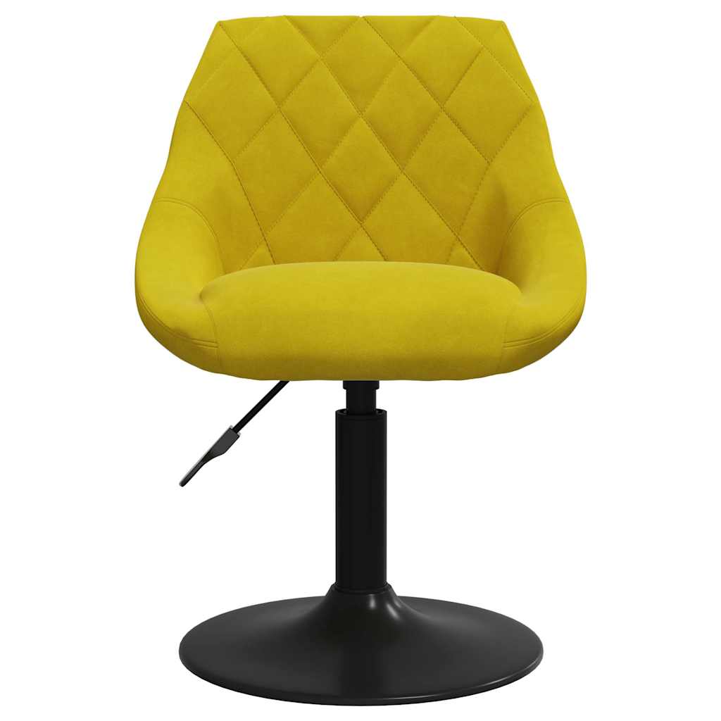 Eetkamerstoelen draaibaar 2 st fluweel mosterdgeel is nu te koop bij PeponiXL, paradijselijk wonen!