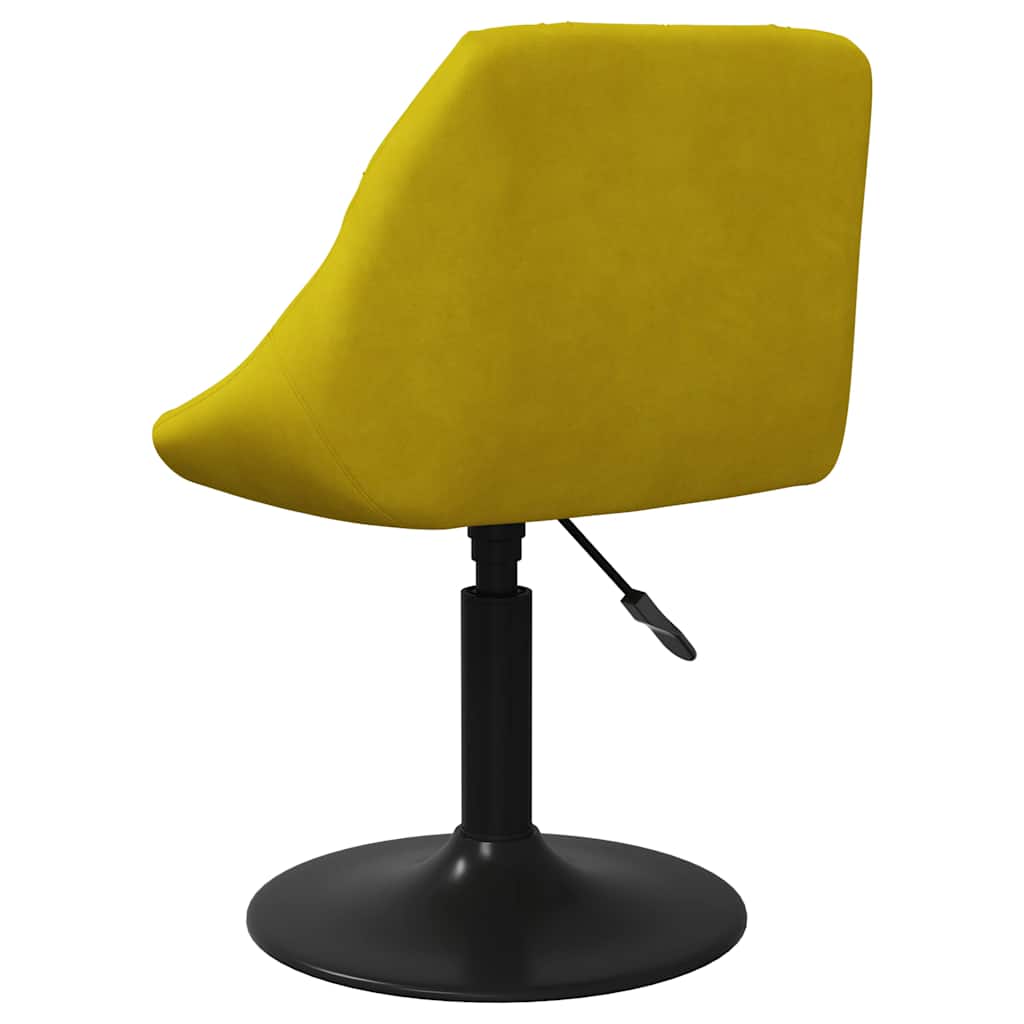 Eetkamerstoelen draaibaar 2 st fluweel mosterdgeel is nu te koop bij PeponiXL, paradijselijk wonen!