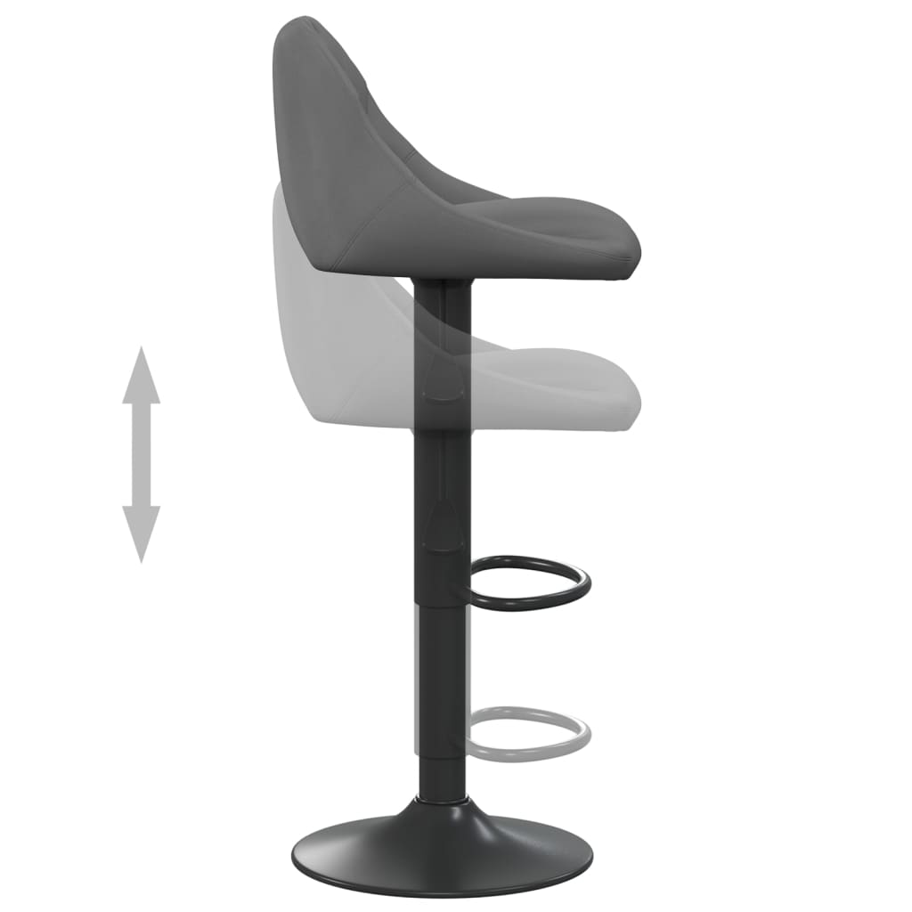 Barkruk fluweel donkergrijs is nu te koop bij PeponiXL, paradijselijk wonen!