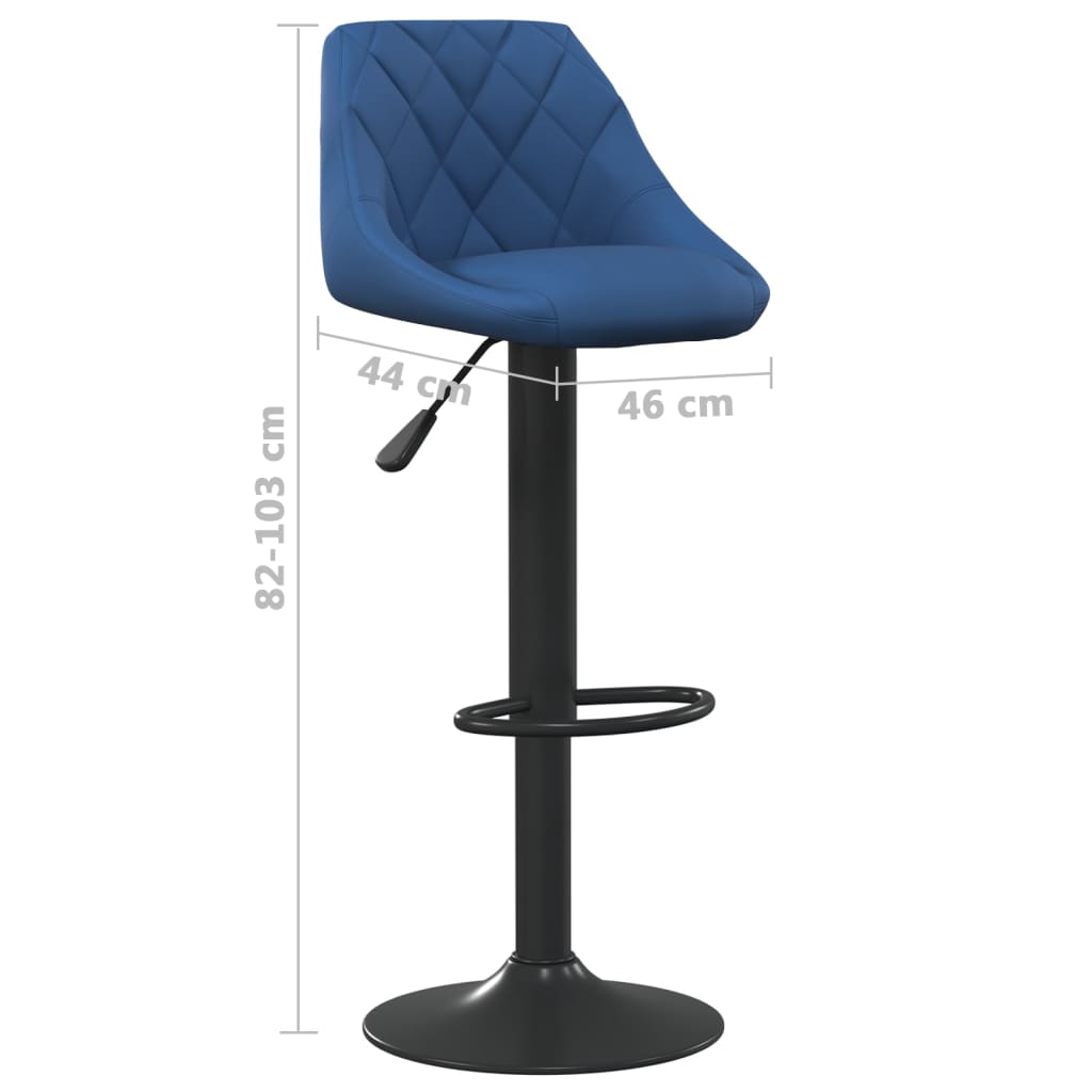 Barkruk fluweel blauw is nu te koop bij PeponiXL, paradijselijk wonen!