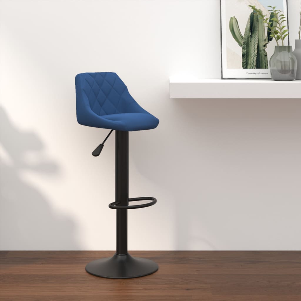 Barkruk fluweel blauw is nu te koop bij PeponiXL, paradijselijk wonen!