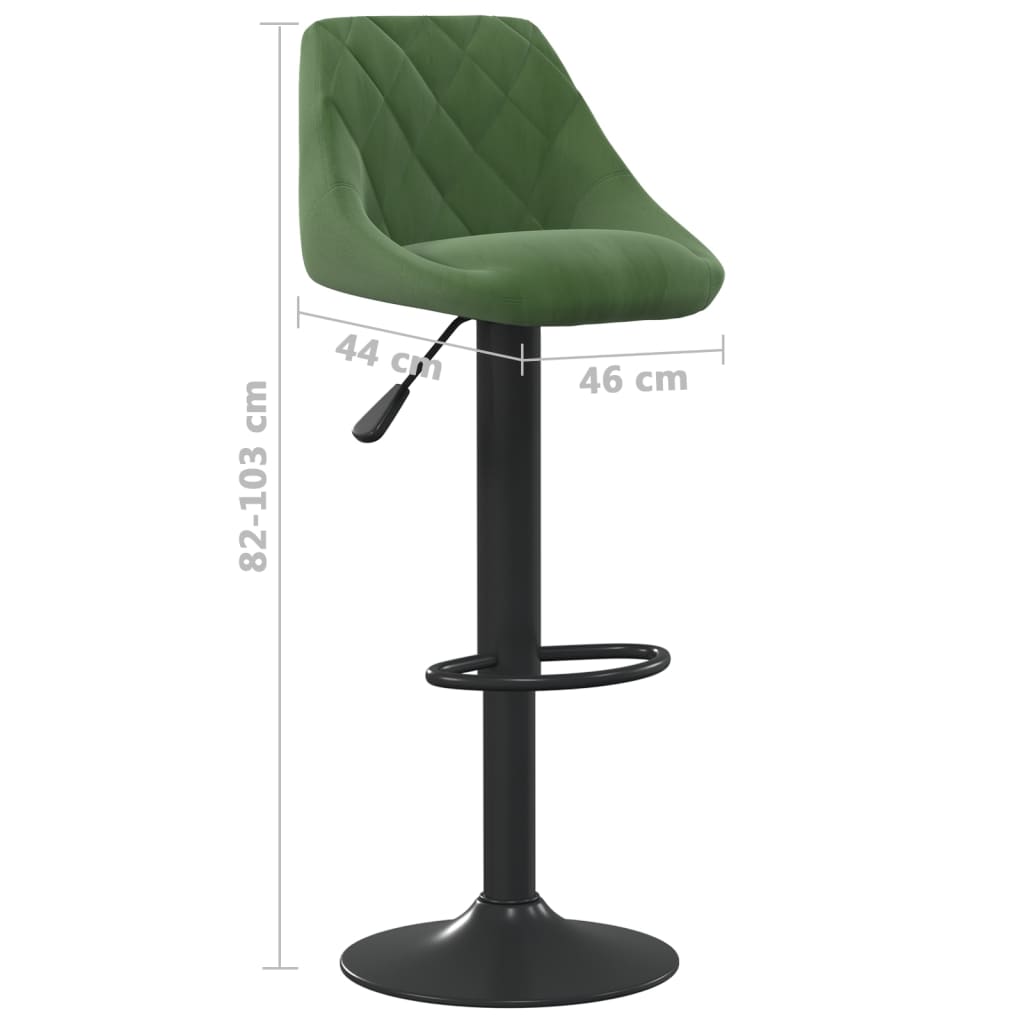 Barkrukken 2 st fluweel donkergroen is nu te koop bij PeponiXL, paradijselijk wonen!