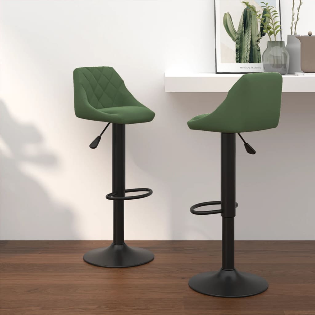 Barkrukken 2 st fluweel donkergroen is nu te koop bij PeponiXL, paradijselijk wonen!