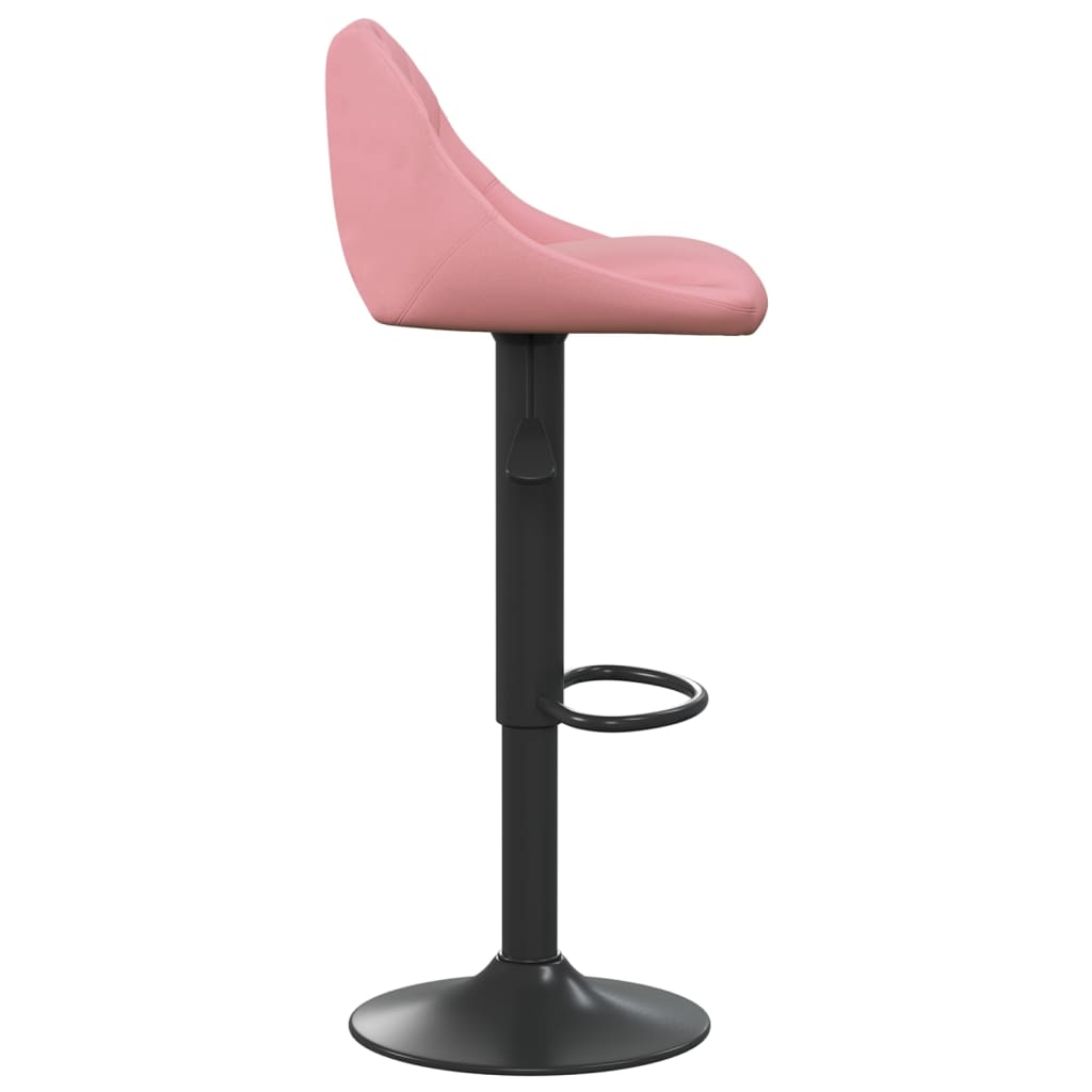 Barkrukken 2 st fluweel roze is nu te koop bij PeponiXL, paradijselijk wonen!
