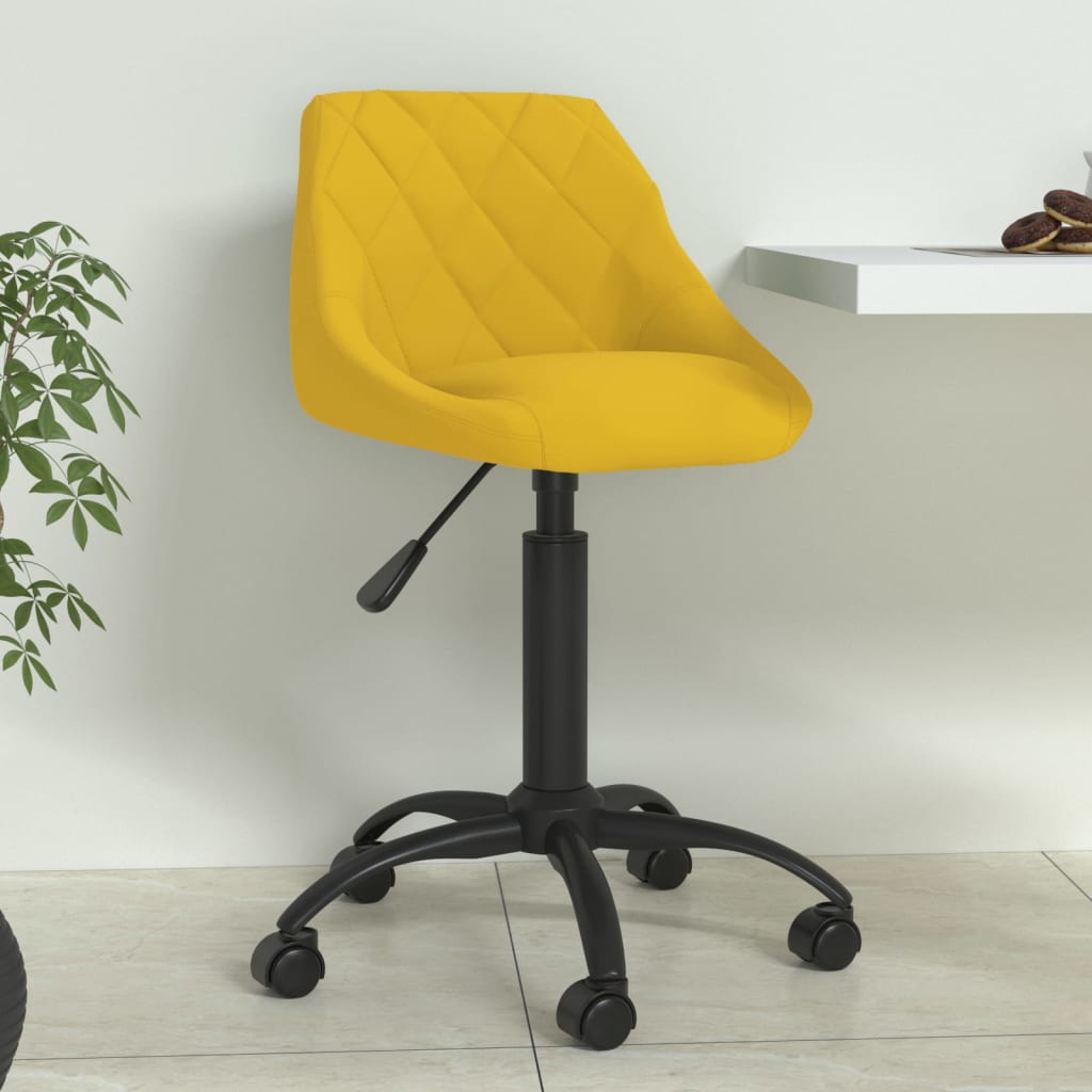 Eetkamerstoel fluweel mosterdgeel is nu te koop bij PeponiXL, paradijselijk wonen!