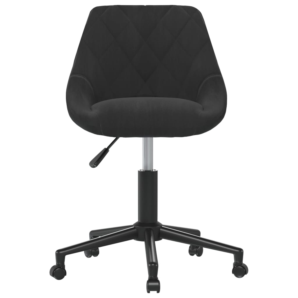 Kantoorstoel draaibaar fluweel zwart is nu te koop bij PeponiXL, paradijselijk wonen!
