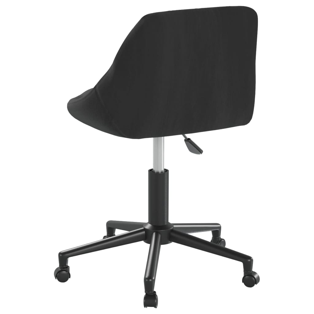 Kantoorstoel draaibaar fluweel zwart is nu te koop bij PeponiXL, paradijselijk wonen!