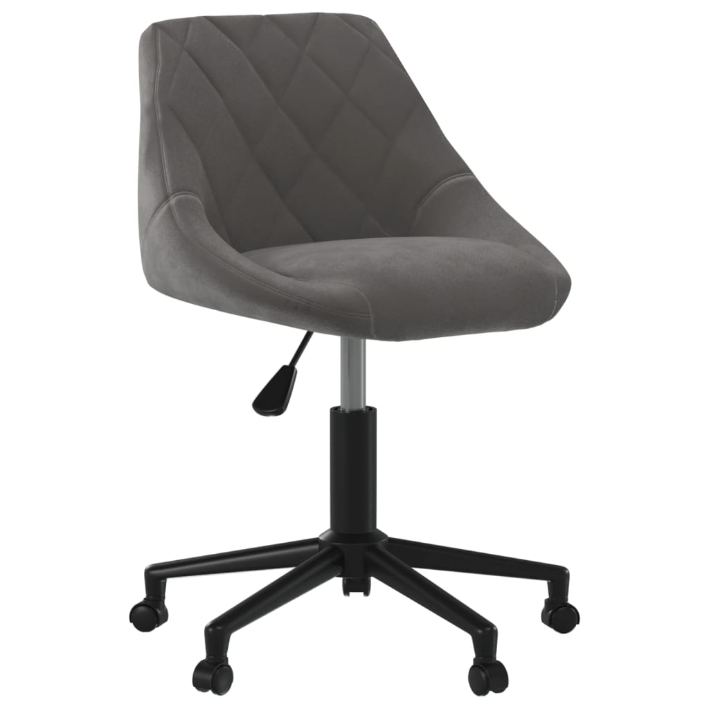 Kantoorstoel draaibaar fluweel donkergrijs is nu te koop bij PeponiXL, paradijselijk wonen!