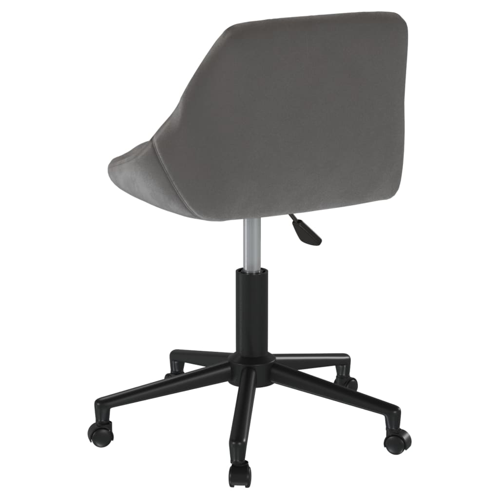 Kantoorstoel draaibaar fluweel donkergrijs is nu te koop bij PeponiXL, paradijselijk wonen!