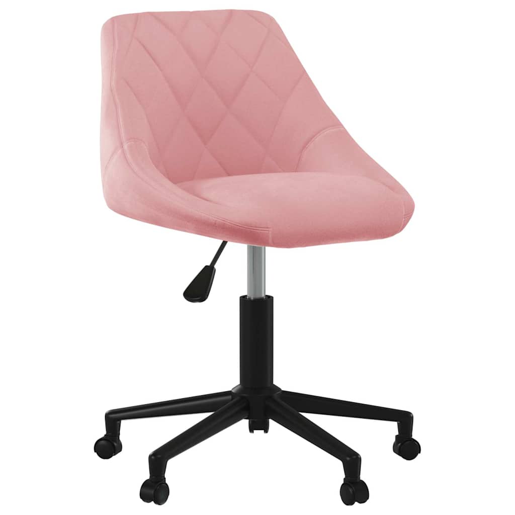 Kantoorstoel draaibaar fluweel roze is nu te koop bij PeponiXL, paradijselijk wonen!