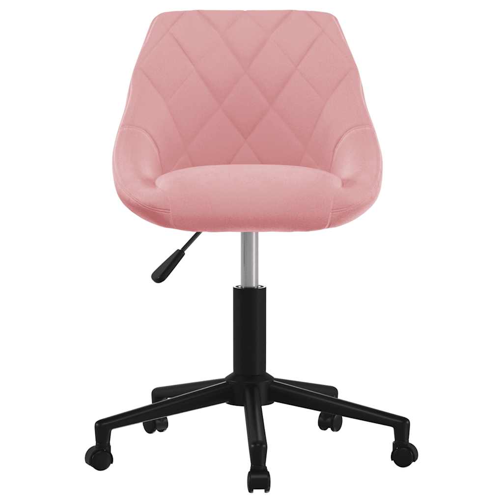 Kantoorstoel draaibaar fluweel roze is nu te koop bij PeponiXL, paradijselijk wonen!