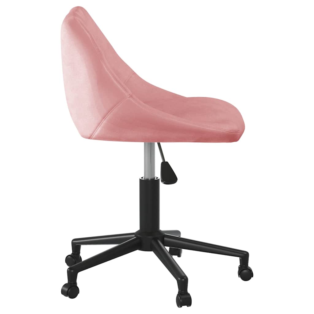 Kantoorstoel draaibaar fluweel roze is nu te koop bij PeponiXL, paradijselijk wonen!