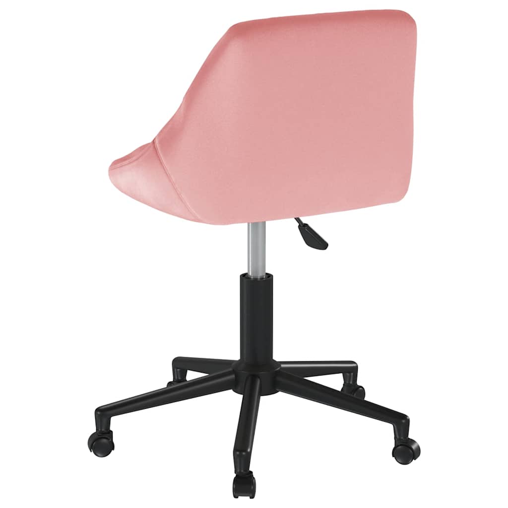 Kantoorstoel draaibaar fluweel roze is nu te koop bij PeponiXL, paradijselijk wonen!