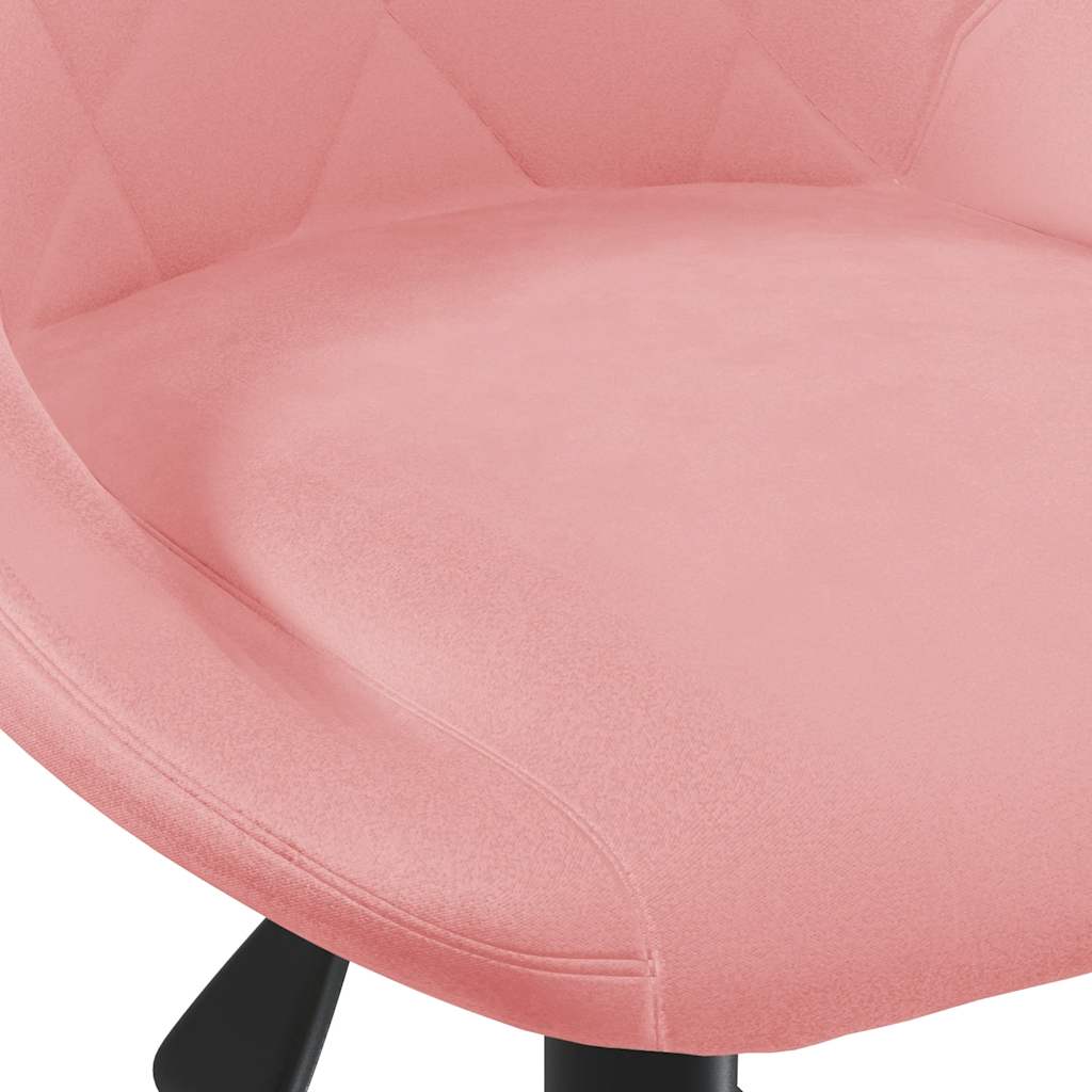 Kantoorstoel draaibaar fluweel roze is nu te koop bij PeponiXL, paradijselijk wonen!