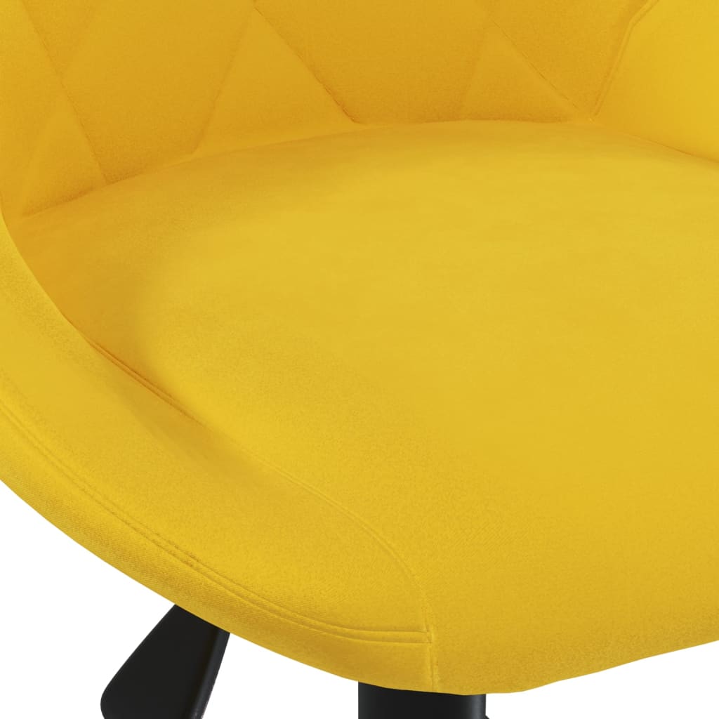 Kantoorstoel draaibaar fluweel mosterdgeel is nu te koop bij PeponiXL, paradijselijk wonen!