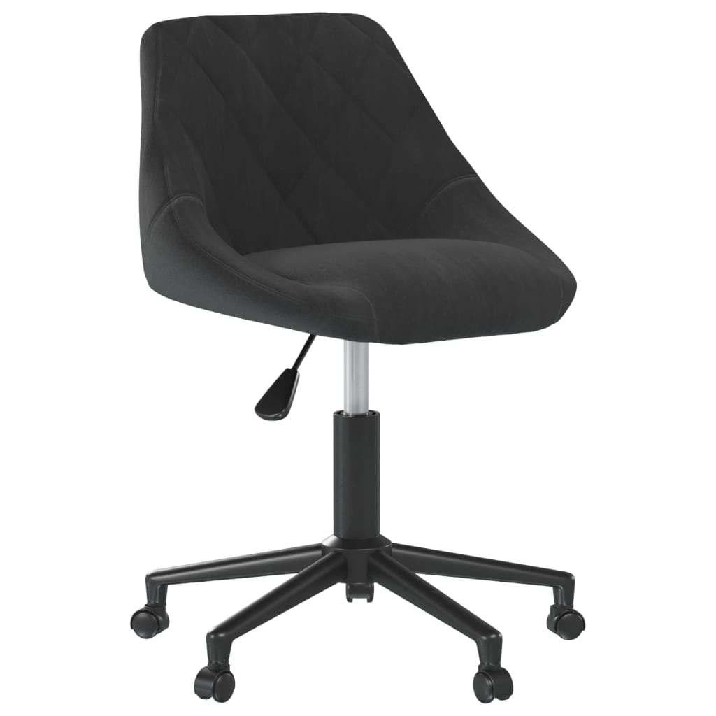 Eetkamerstoelen draaibaar 2 st fluweel zwart is nu te koop bij PeponiXL, paradijselijk wonen!