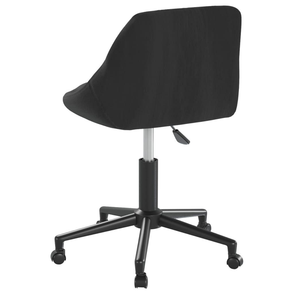 Eetkamerstoelen draaibaar 2 st fluweel zwart is nu te koop bij PeponiXL, paradijselijk wonen!