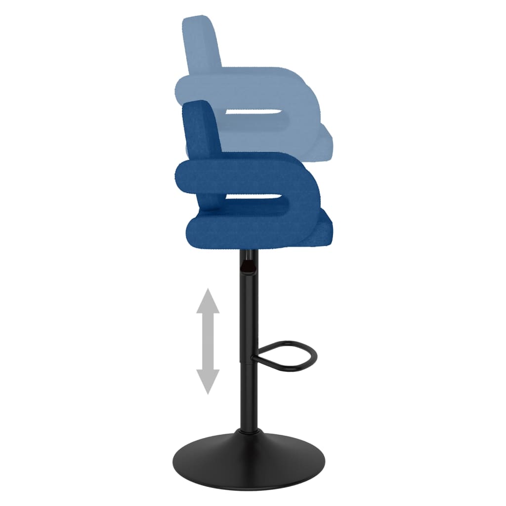 Barkrukken 2 st stof blauw is nu te koop bij PeponiXL, paradijselijk wonen!