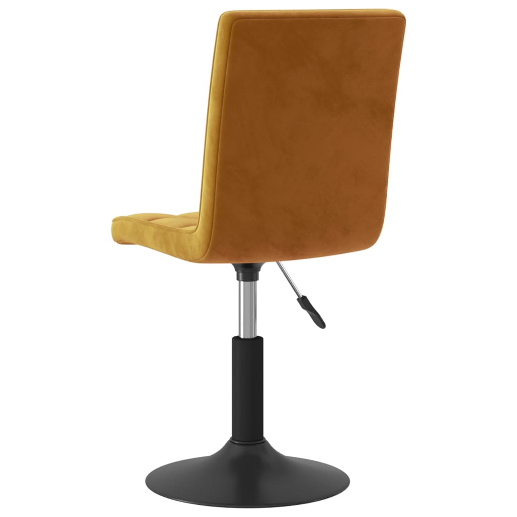 Eetkamerstoelen draaibaar 2 st fluweel bruin is nu te koop bij PeponiXL, paradijselijk wonen!