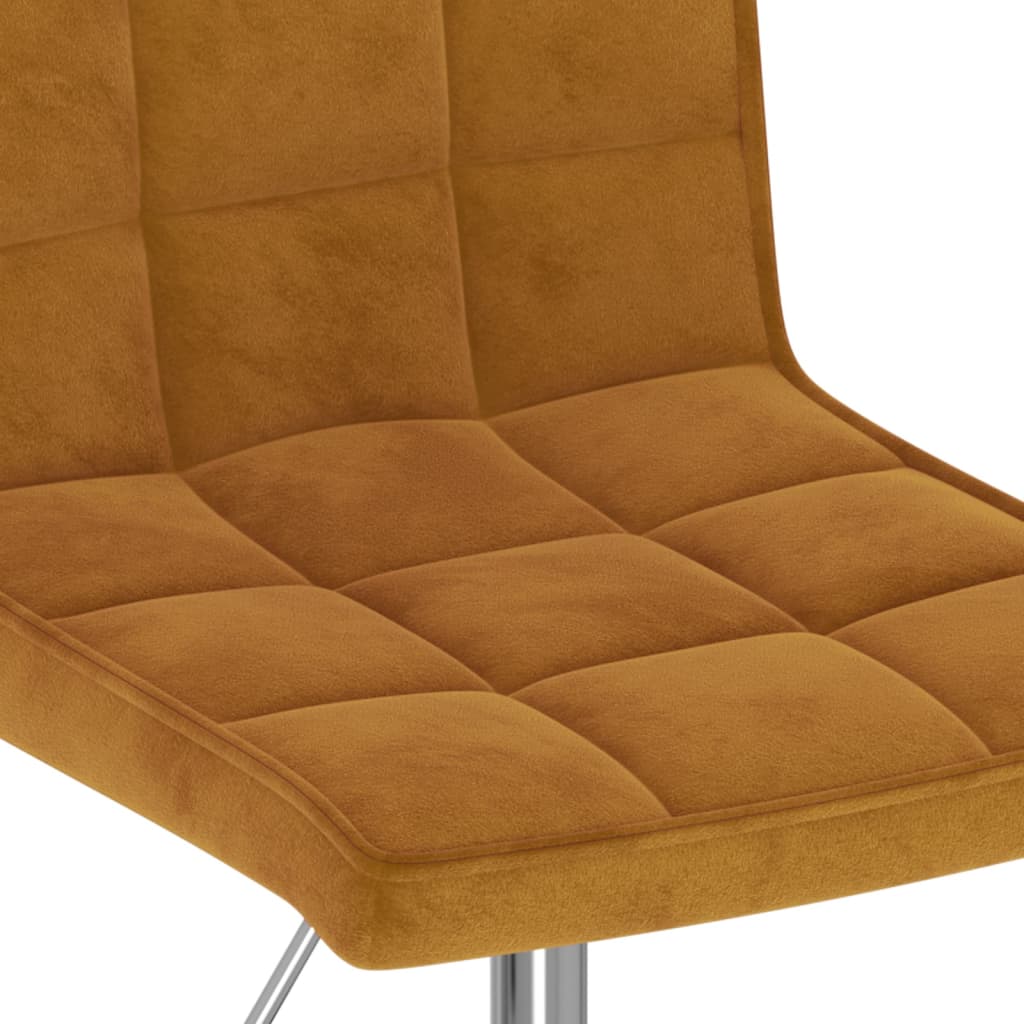Eetkamerstoelen draaibaar 2 st fluweel bruin is nu te koop bij PeponiXL, paradijselijk wonen!