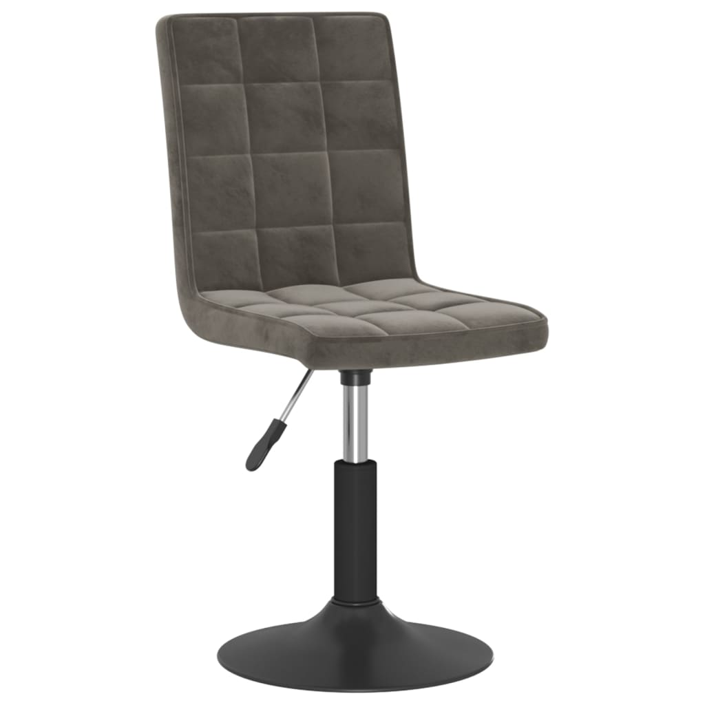Eetkamerstoelen draaibaar 2 st fluweel donkergrijs is nu te koop bij PeponiXL, paradijselijk wonen!