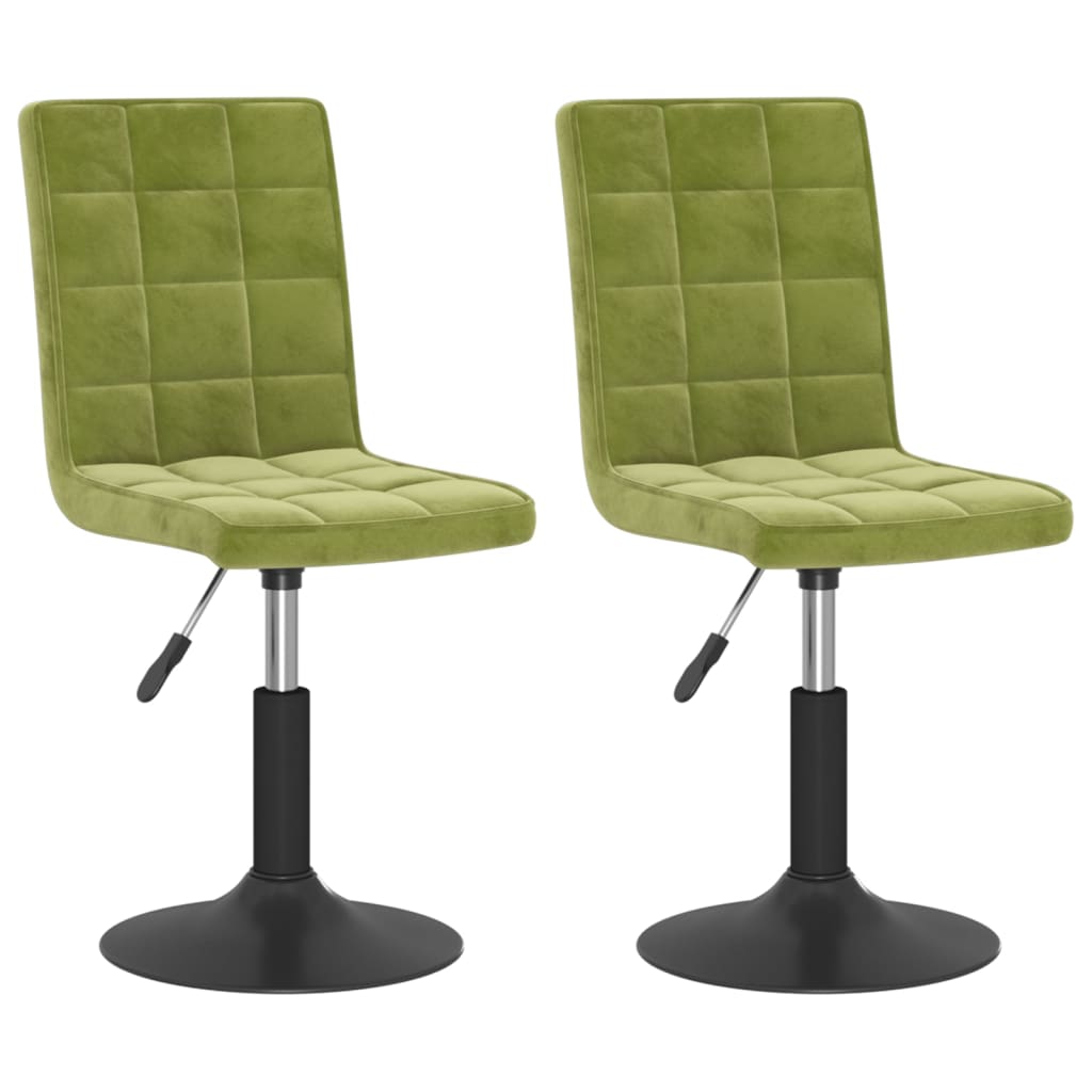 Eetkamerstoelen draaibaar 2 st fluweel lichtgroen is nu te koop bij PeponiXL, paradijselijk wonen!