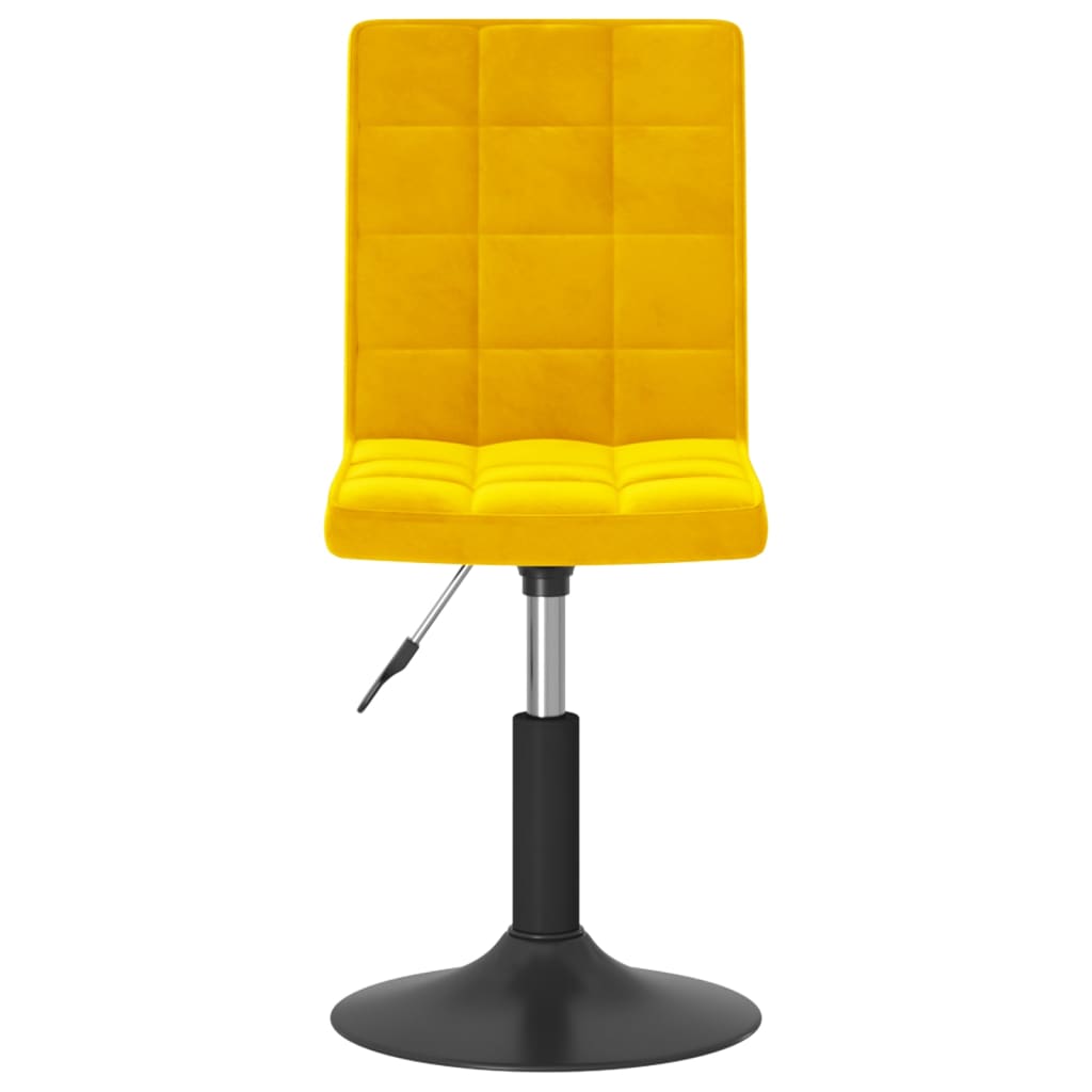 Eetkamerstoelen draaibaar 2 st fluweel mosterdgeel is nu te koop bij PeponiXL, paradijselijk wonen!