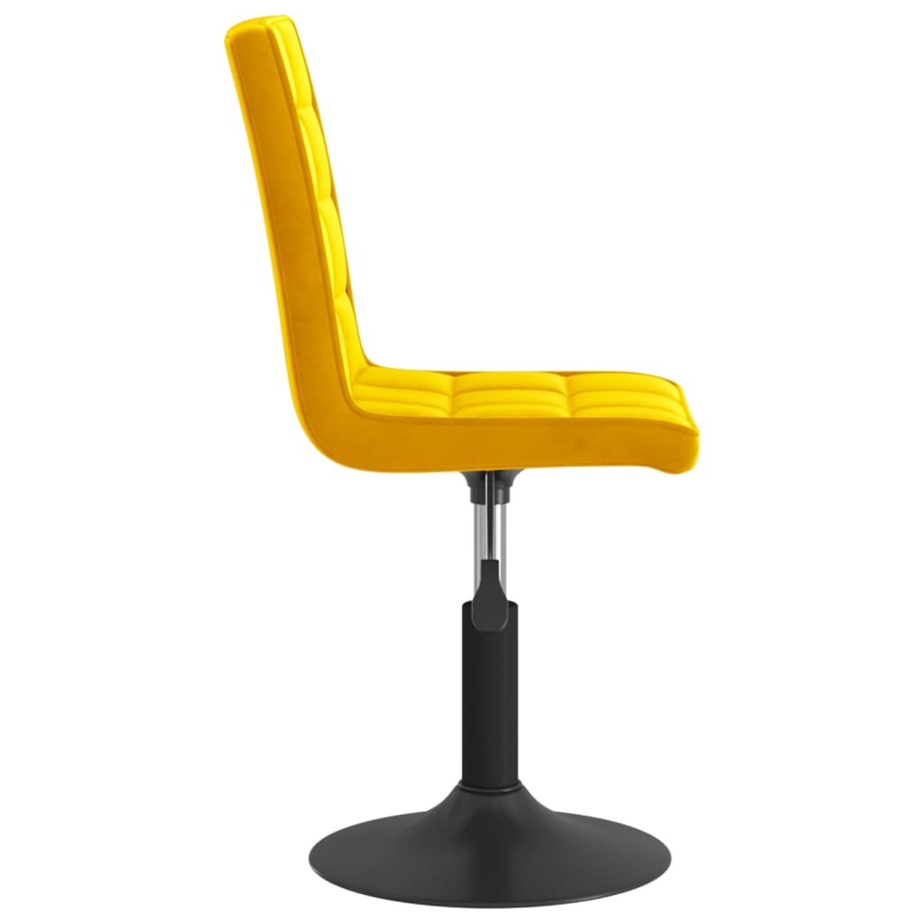 Eetkamerstoelen draaibaar 2 st fluweel mosterdgeel is nu te koop bij PeponiXL, paradijselijk wonen!