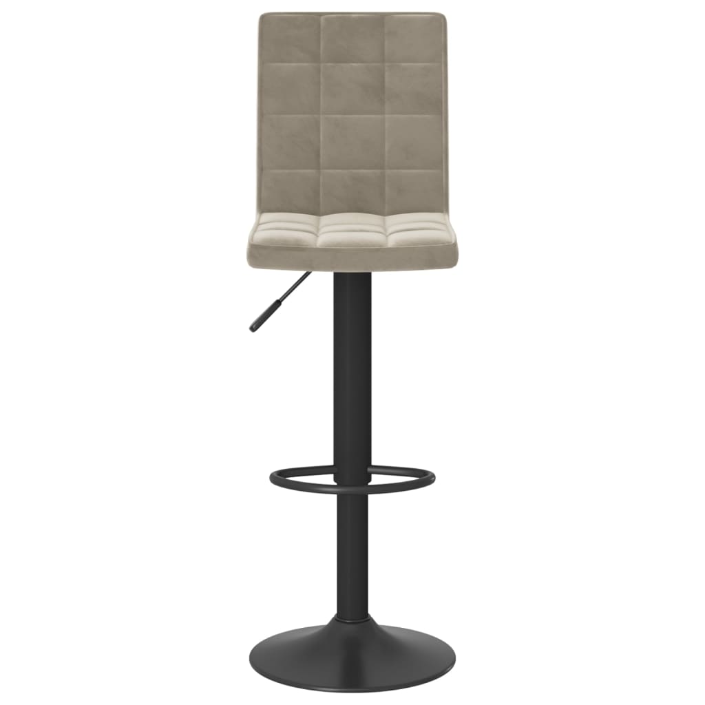 Barkruk fluweel lichtgrijs is nu te koop bij PeponiXL, paradijselijk wonen!