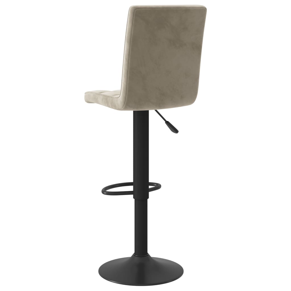 Barkruk fluweel lichtgrijs is nu te koop bij PeponiXL, paradijselijk wonen!