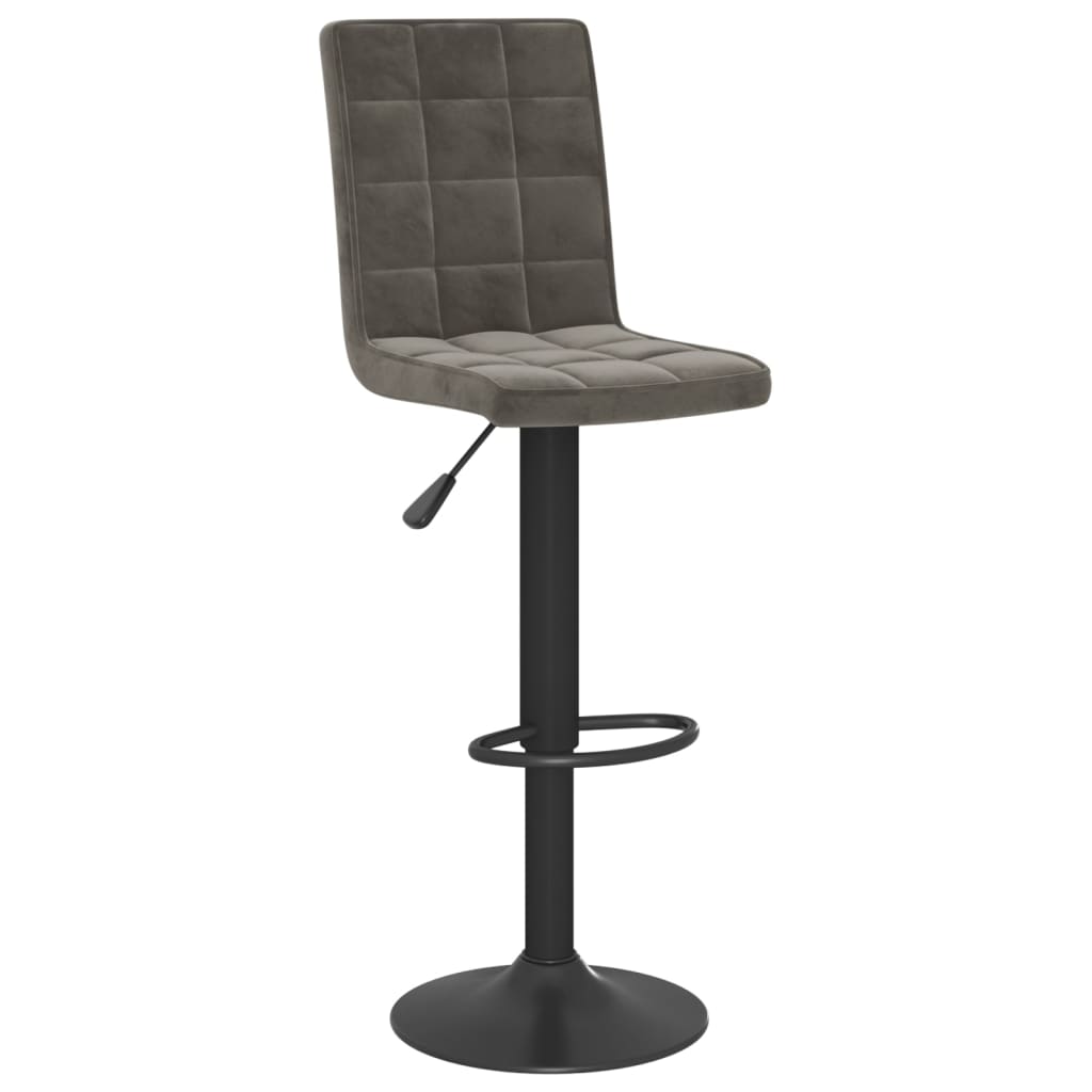 Barkruk fluweel donkergrijs is nu te koop bij PeponiXL, paradijselijk wonen!
