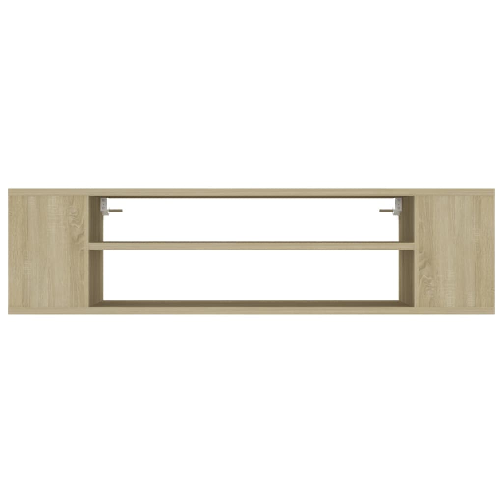 Tv-hangmeubel 100x30x26,5 cm bewerkt hout sonoma eikenkleurig is nu te koop bij PeponiXL, paradijselijk wonen!
