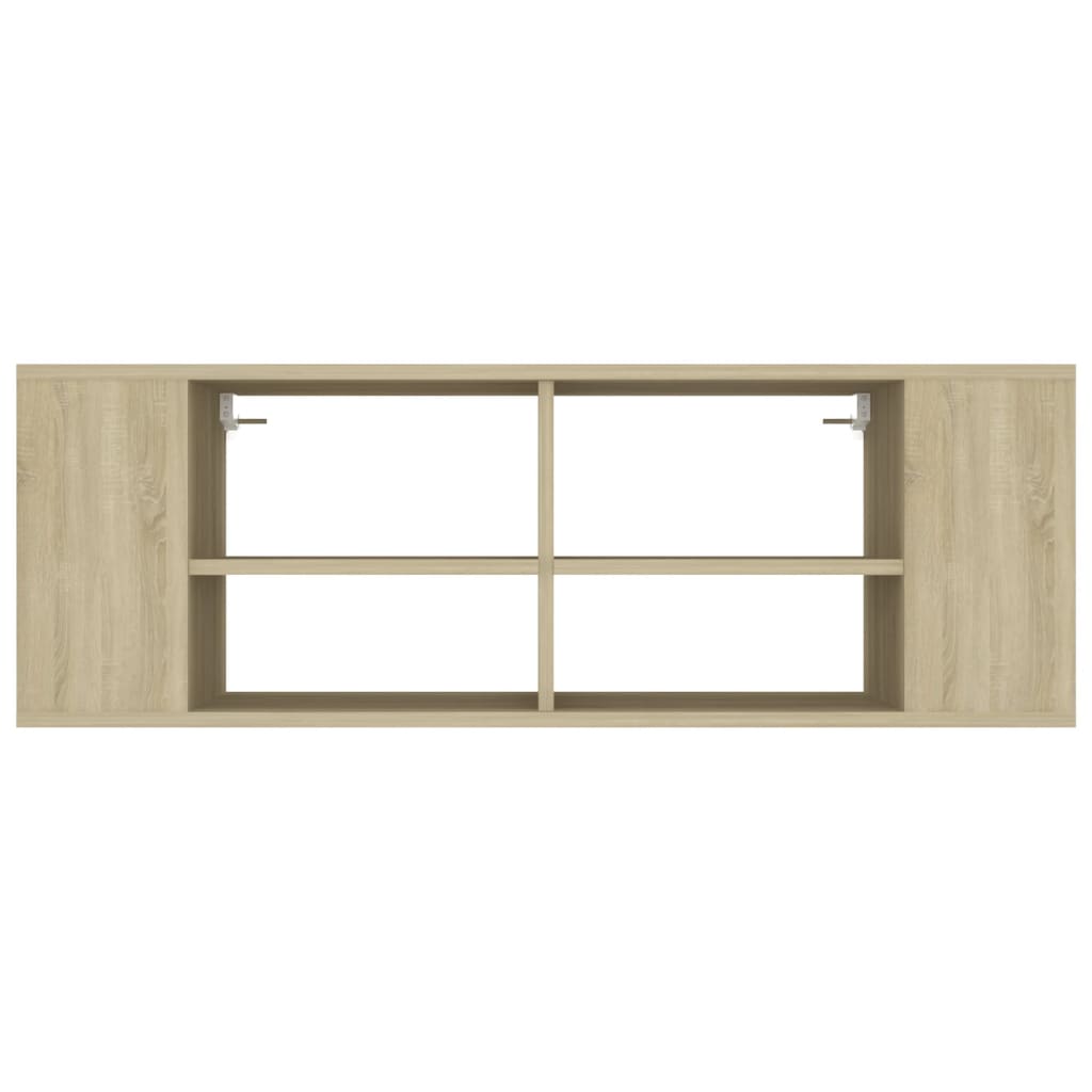 Tv-wandmeubel 102x35x35 cm bewerkt hout sonoma eikenkleurig is nu te koop bij PeponiXL, paradijselijk wonen!
