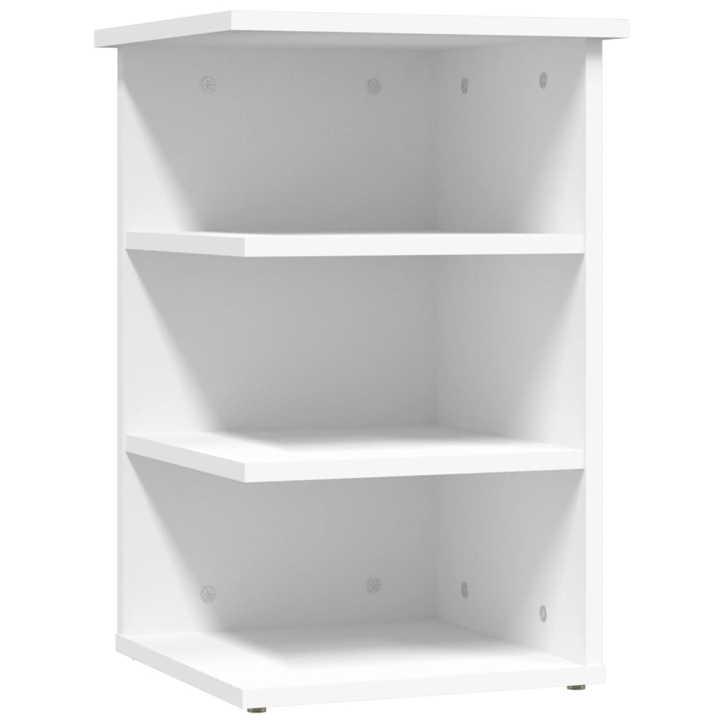 Bijzetkast 35x35x55 cm bewerkt hout wit is nu te koop bij PeponiXL, paradijselijk wonen!