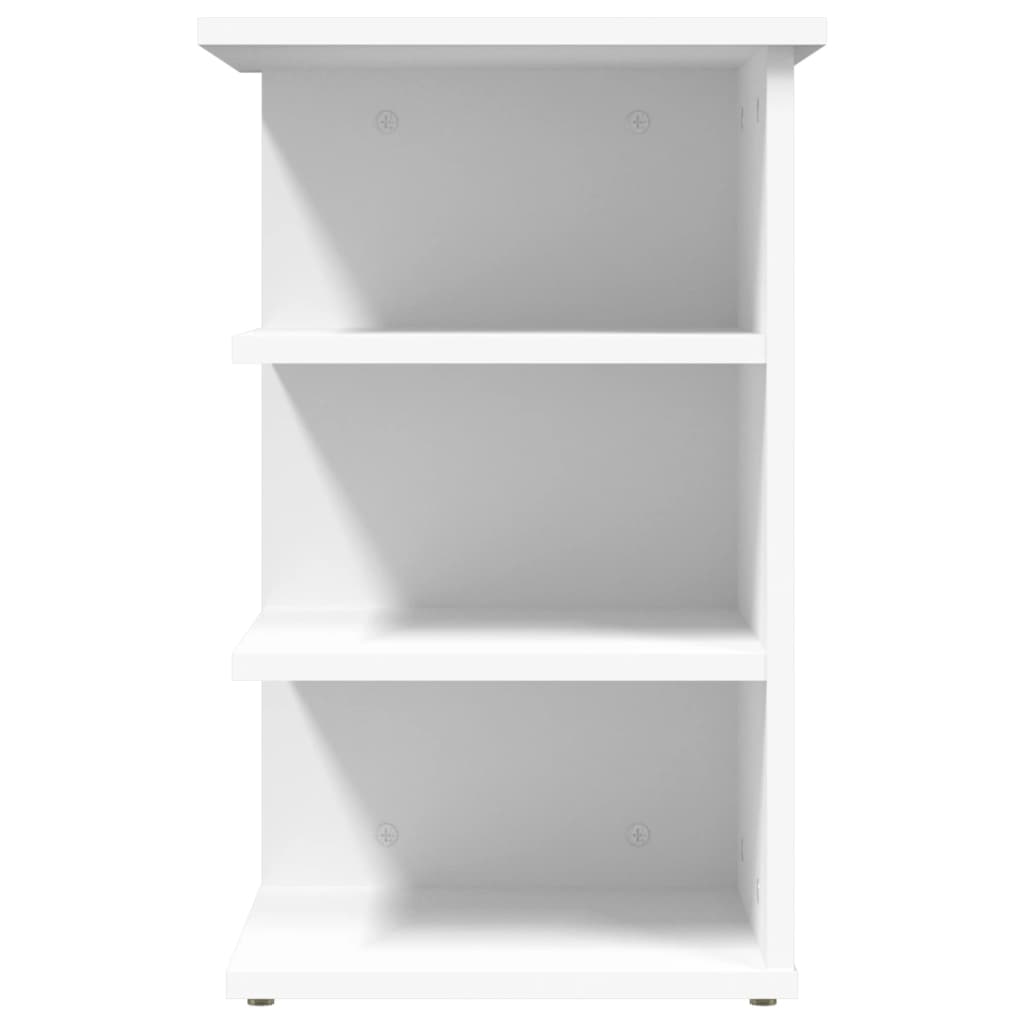 Bijzetkast 35x35x55 cm bewerkt hout wit is nu te koop bij PeponiXL, paradijselijk wonen!