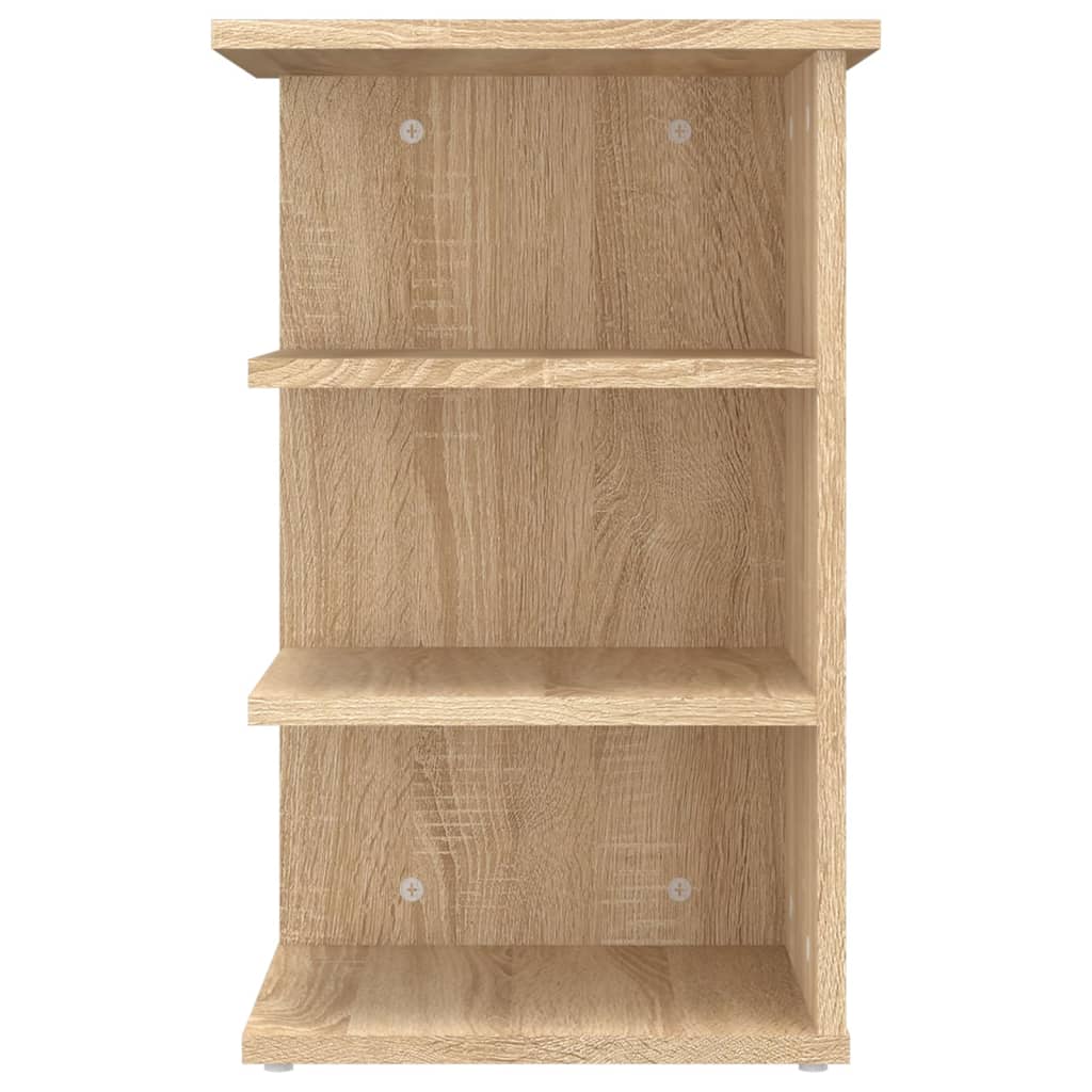 Bijzetkast 35x35x55 cm bewerkt hout sonoma eikenkleurig is nu te koop bij PeponiXL, paradijselijk wonen!