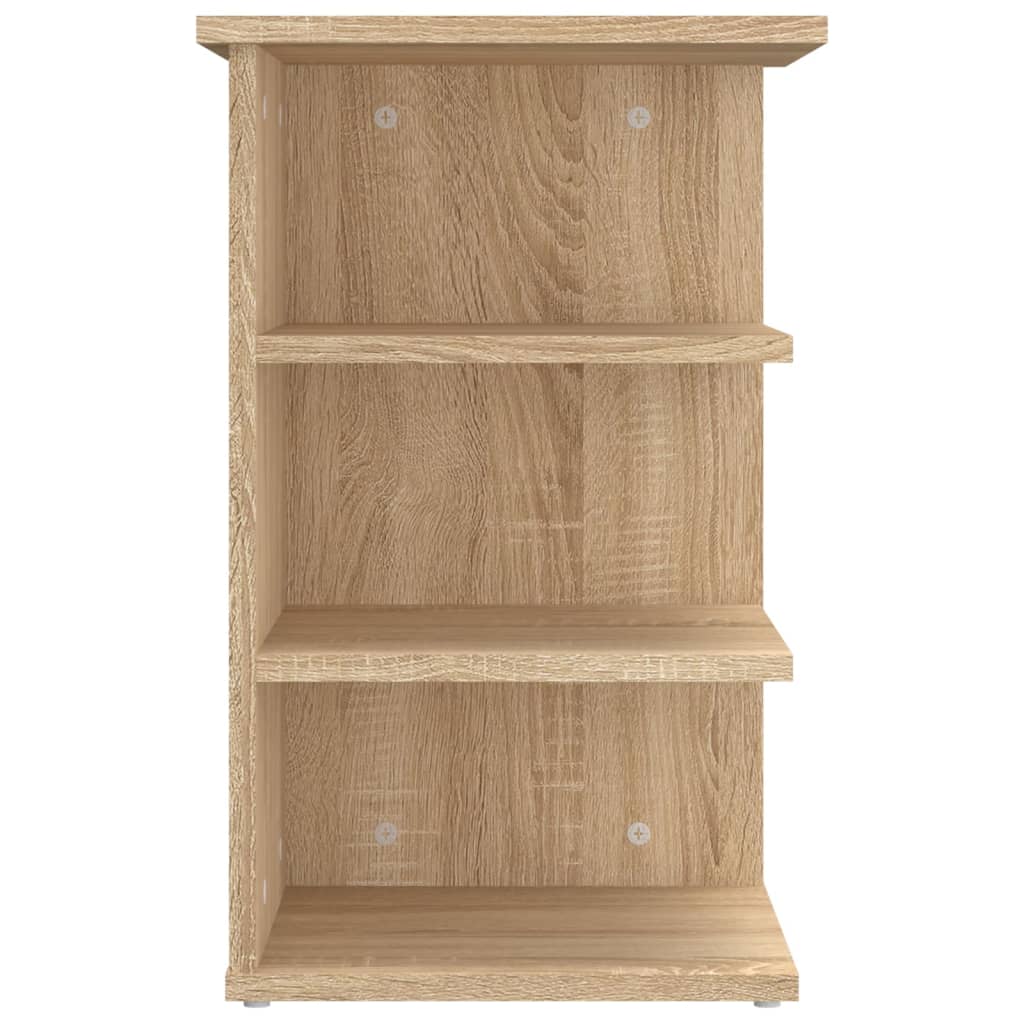 Bijzetkast 35x35x55 cm bewerkt hout sonoma eikenkleurig is nu te koop bij PeponiXL, paradijselijk wonen!
