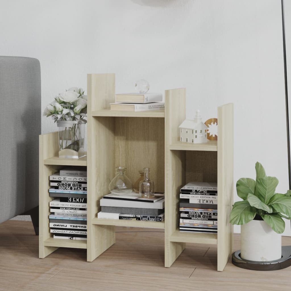 Bijzetkast 60x26x60 cm bewerkt hout sonoma eikenkleurig is nu te koop bij PeponiXL, paradijselijk wonen!