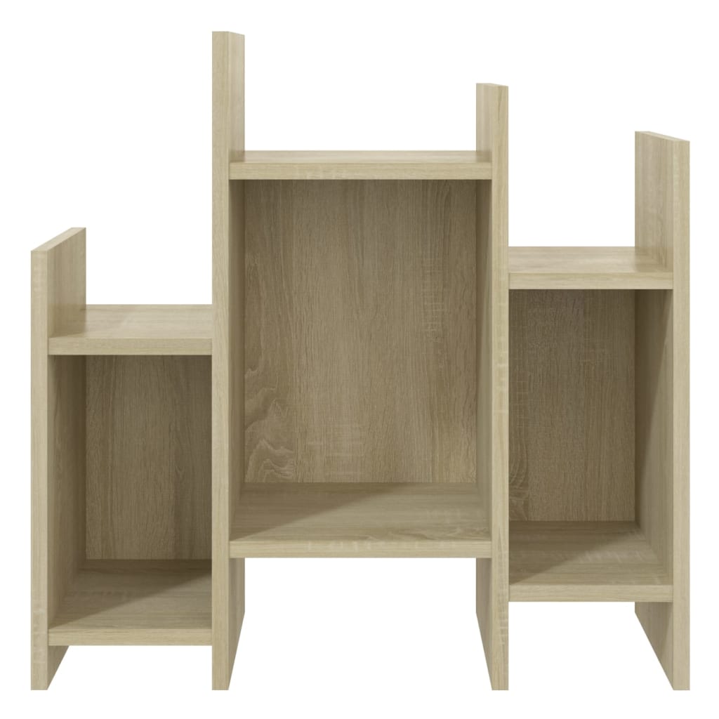 Bijzetkast 60x26x60 cm bewerkt hout sonoma eikenkleurig is nu te koop bij PeponiXL, paradijselijk wonen!